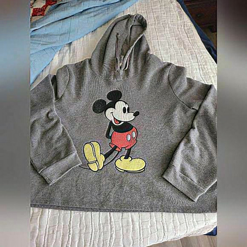 Disney‎ Gray Mickey Sweatshirt Hoodie